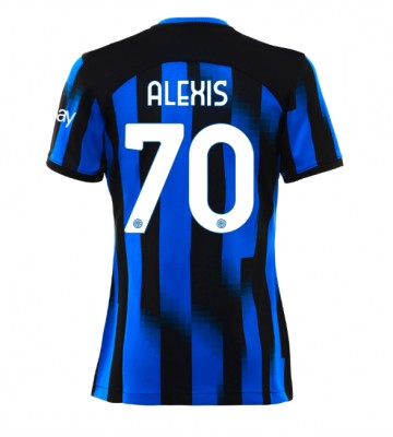 Inter Milan Alexis Sanchez #70 Hemmatröja Kvinnor 2023-24 Kortärmad